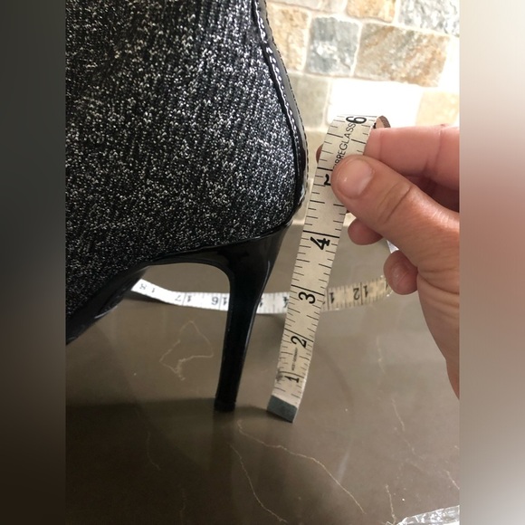 Mix No. 6 Sparkled Sock Bootie Black Heel size 7 - Picture 6 of 7
